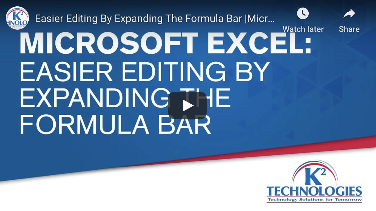 How To Expand and Collapse Microsoft Excel’s Formula Bar