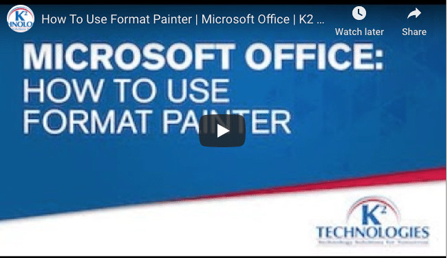 How To Use The Format Painter In Word, PowerPoint and Excel