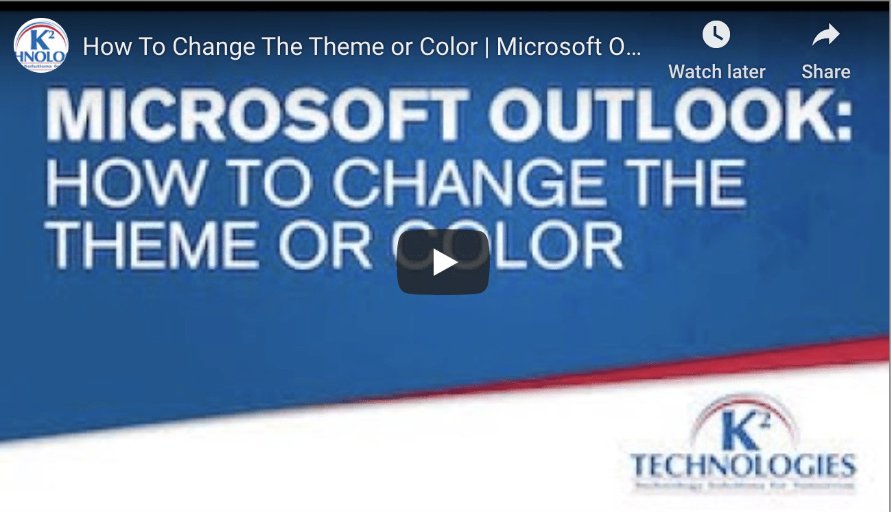 How To Change The Theme In Microsoft Outlook