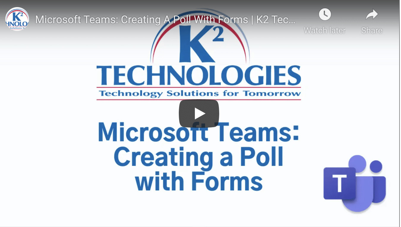 Using Microsoft Teams to Create a Poll