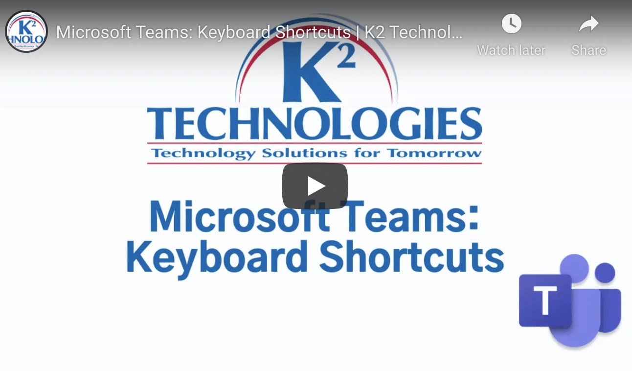 Using Keyboard Shortcuts in Microsoft Teams