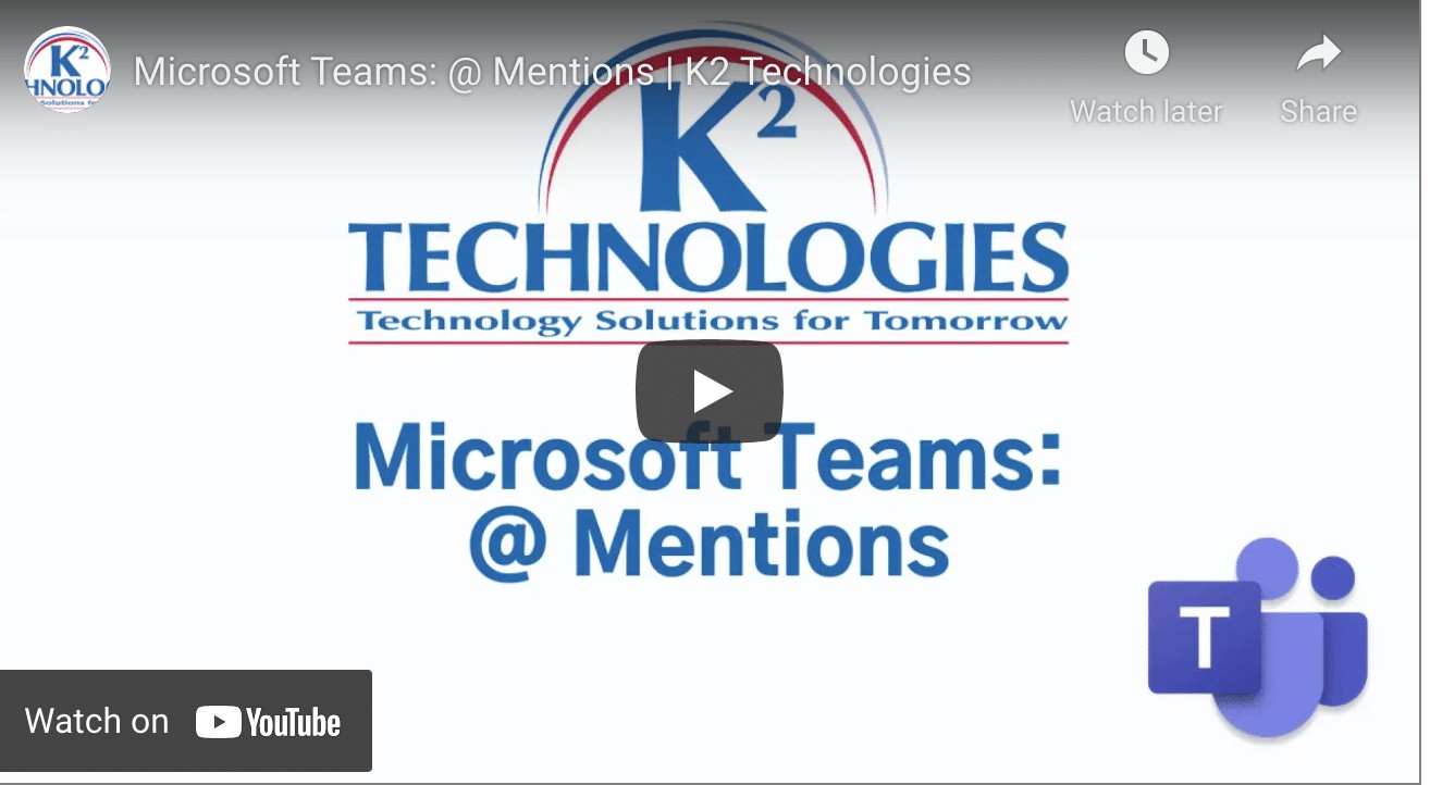 Use @ Mentions in Microsoft Teams for Communication