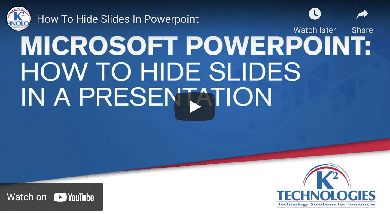 hide slides in presentation powerpoint