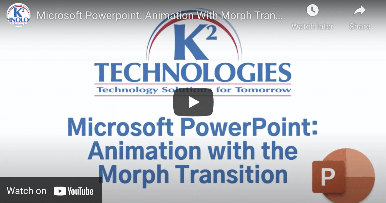 Using the Morph Transition to Animate Your PowerPoint Presentation