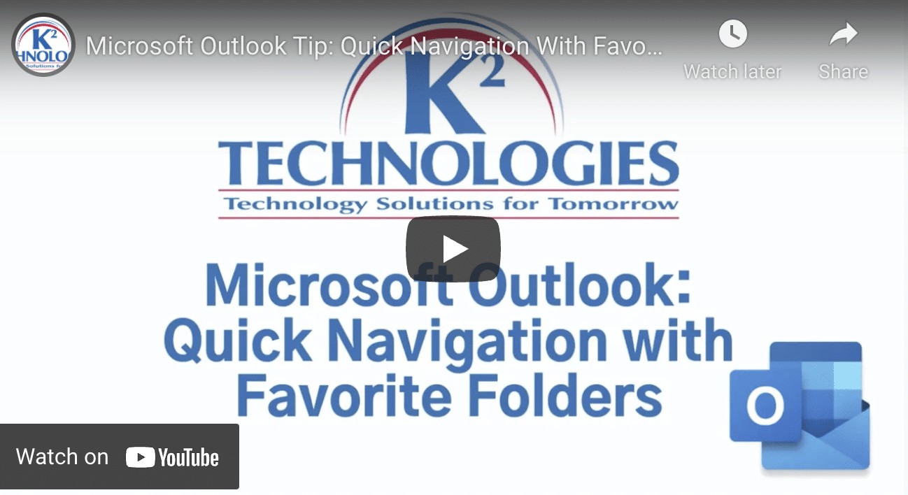 Quick Navigation With Favorite Folders in Microsoft Outlook