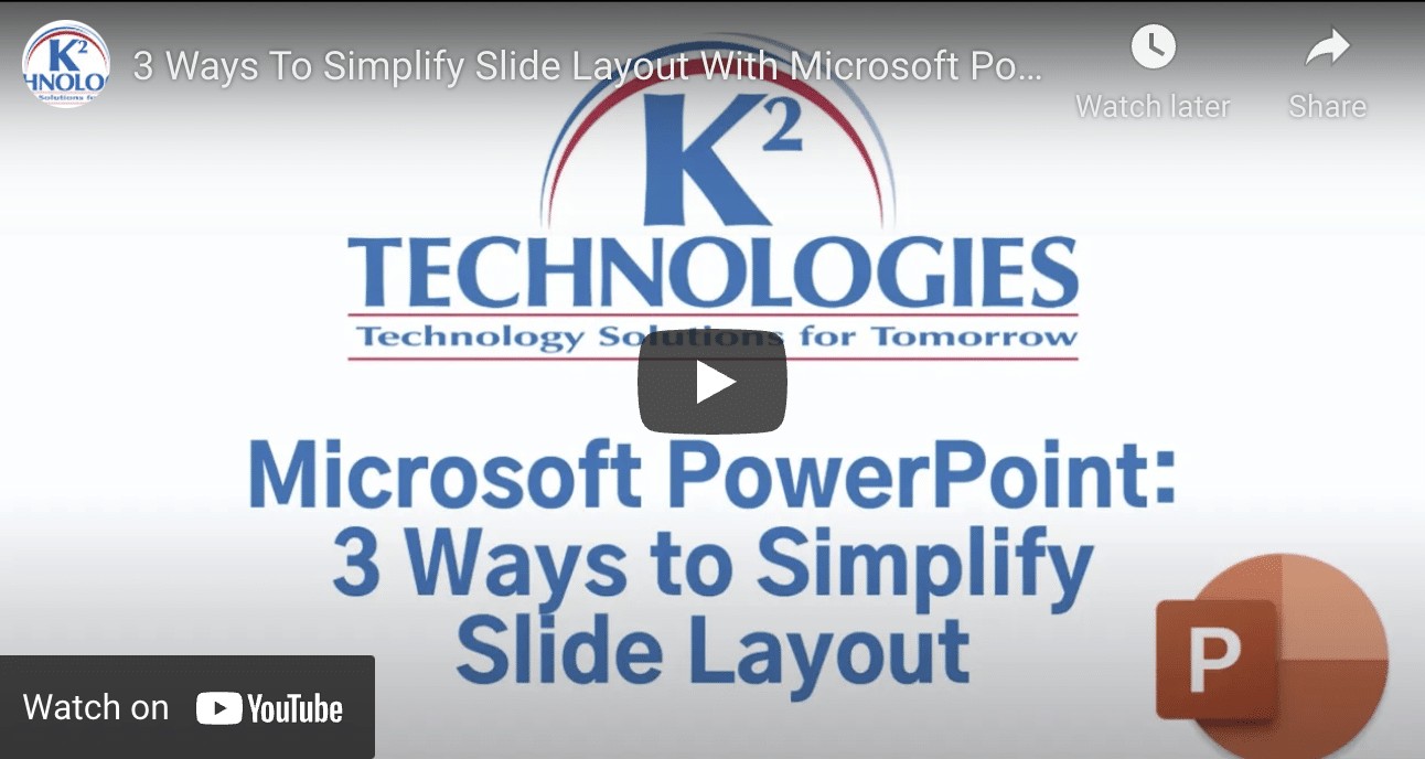 Simplify Slide Layout in PowerPoint