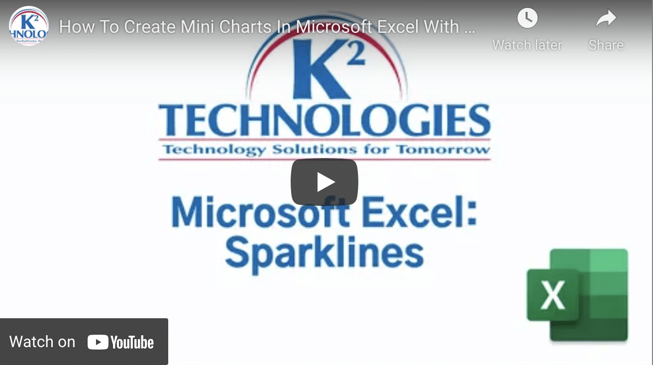 How to Create Mini Charts In Microsoft Excel With Sparklines