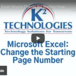 Inserting Page Numbers in Microsoft Excel Sheets