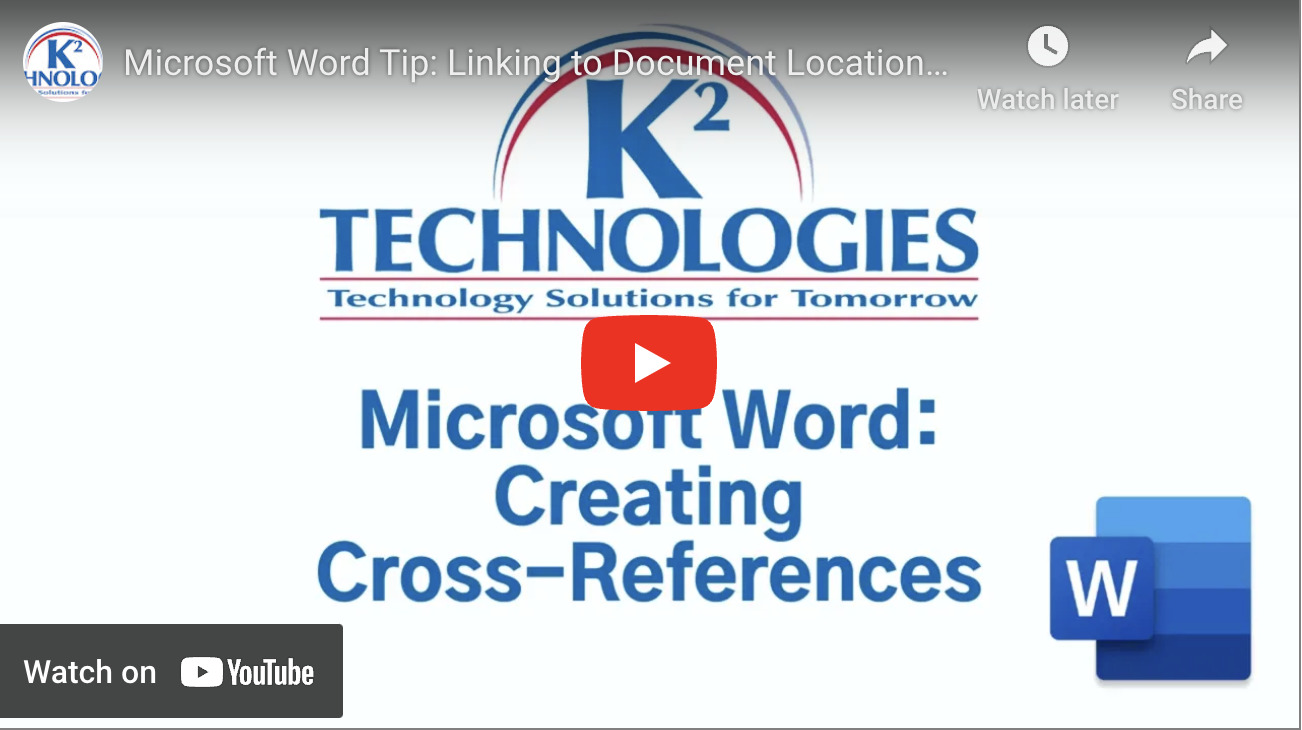Linking To Document Locations With A Cross-Reference