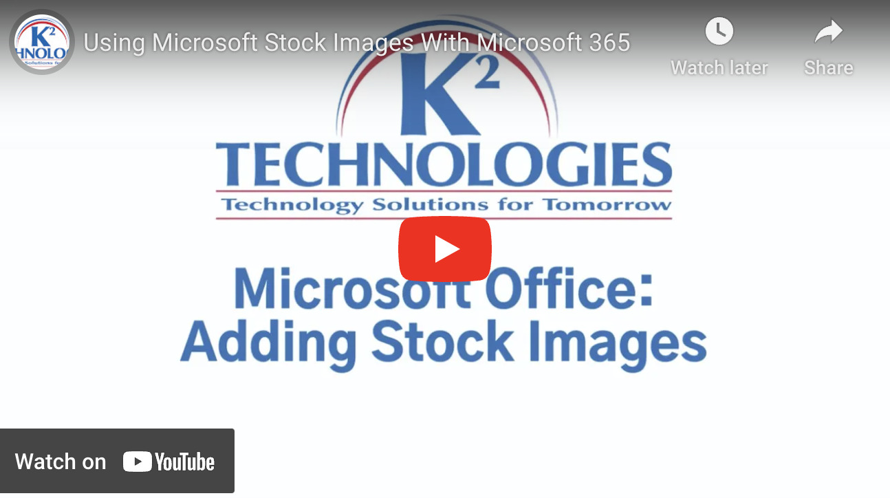 Using Microsoft Stock Images With Microsoft 365